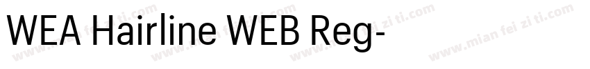 WEA Hairline WEB Reg字体转换